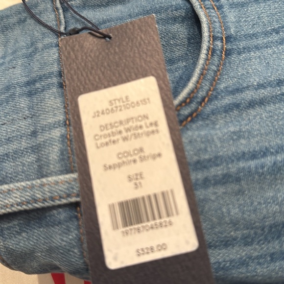 New with tags Veronica Beard Crosbie Wide Leg Loafer with Stripes 31 - Picture 12 of 12